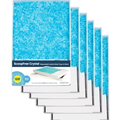 Cheap PetSafe ScoopFree® Crystal Disposable Litter Tray, Fresh Scent, 6-Pack