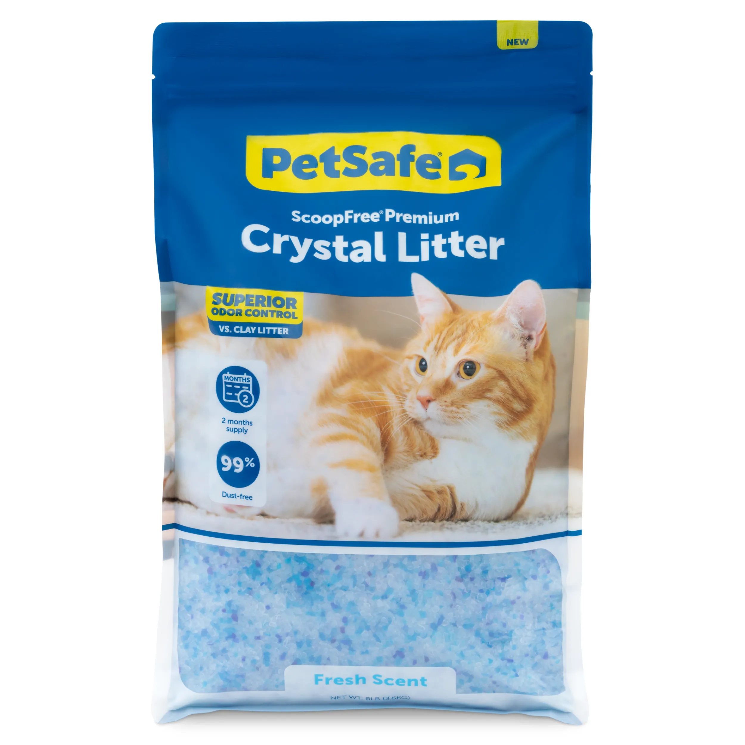Online PetSafe ScoopFree® Premium Crystal Litter 8 lb Bag, Fresh, 1-Pack